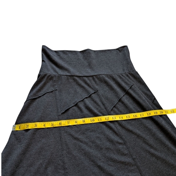 prAna Daphne Skirt Knee Length Charcoal Grey Cotton Blend Women's size Small - Picture 12 of 13